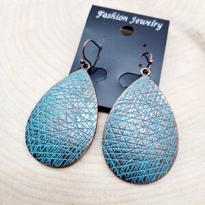 Brand New Bohemian Turquoise Blue Water Drop Earrings